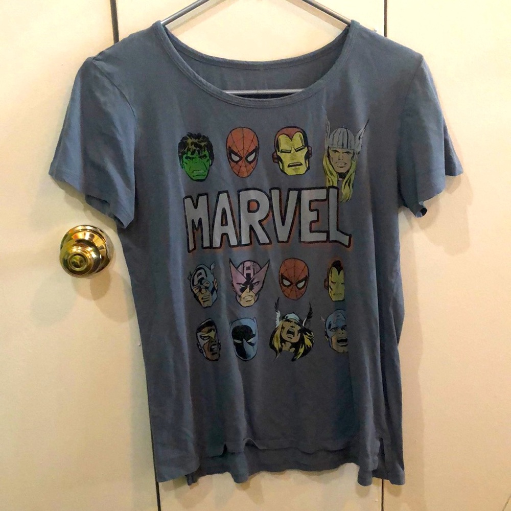 Light Blue Marvel Comics T-shirt